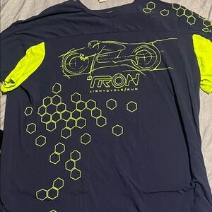 Disney Tron Navy and Neon Green Short Sleeve Tee